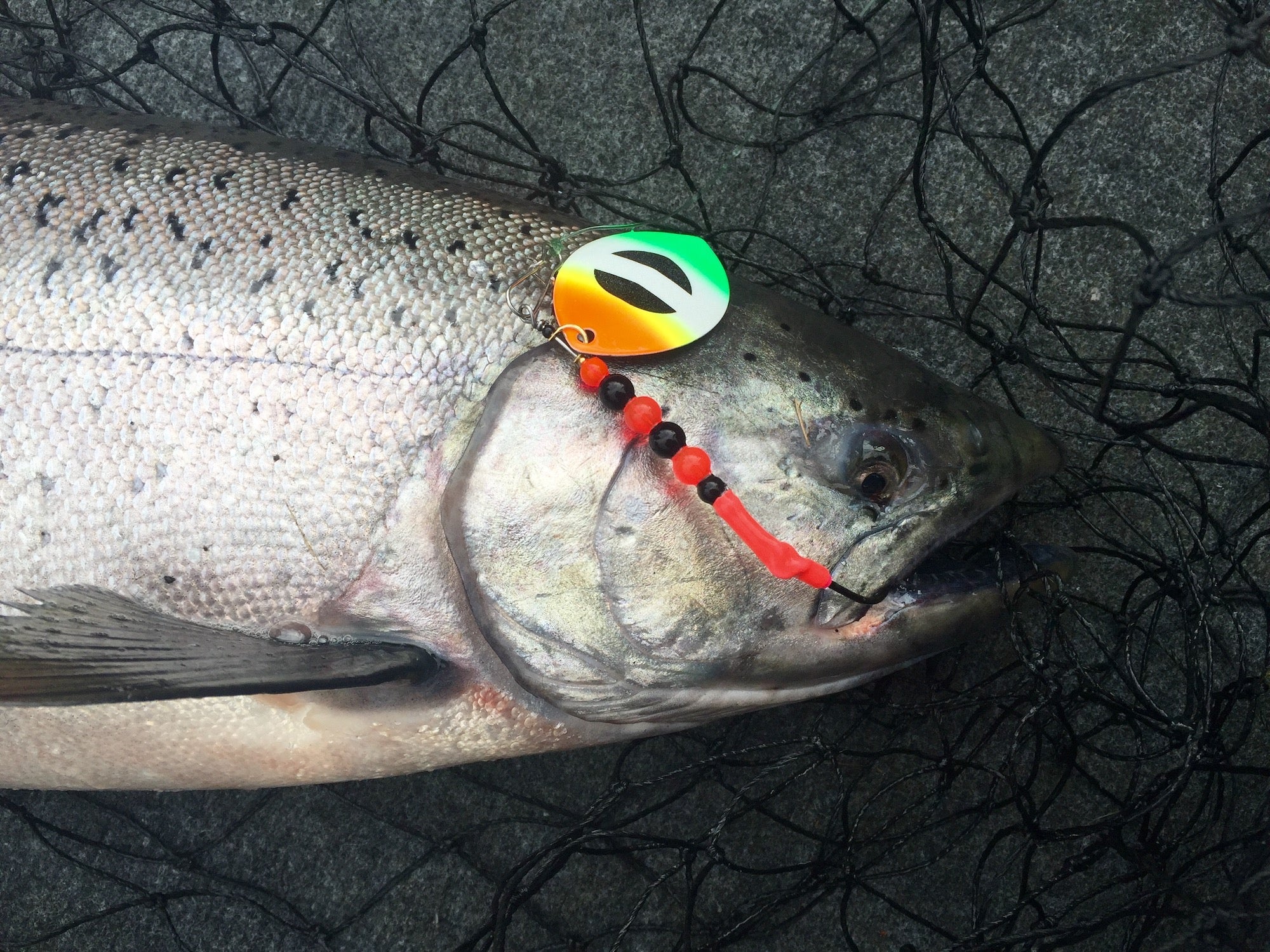 Single Hooked Trolling Spinners by JD Richey – Salmon Trout