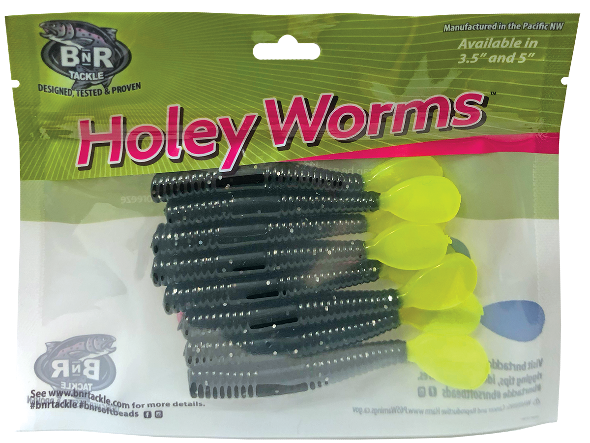 BLACK BETTY (Holey Worms) - BnR Tackle – Salmon Trout Steelheader