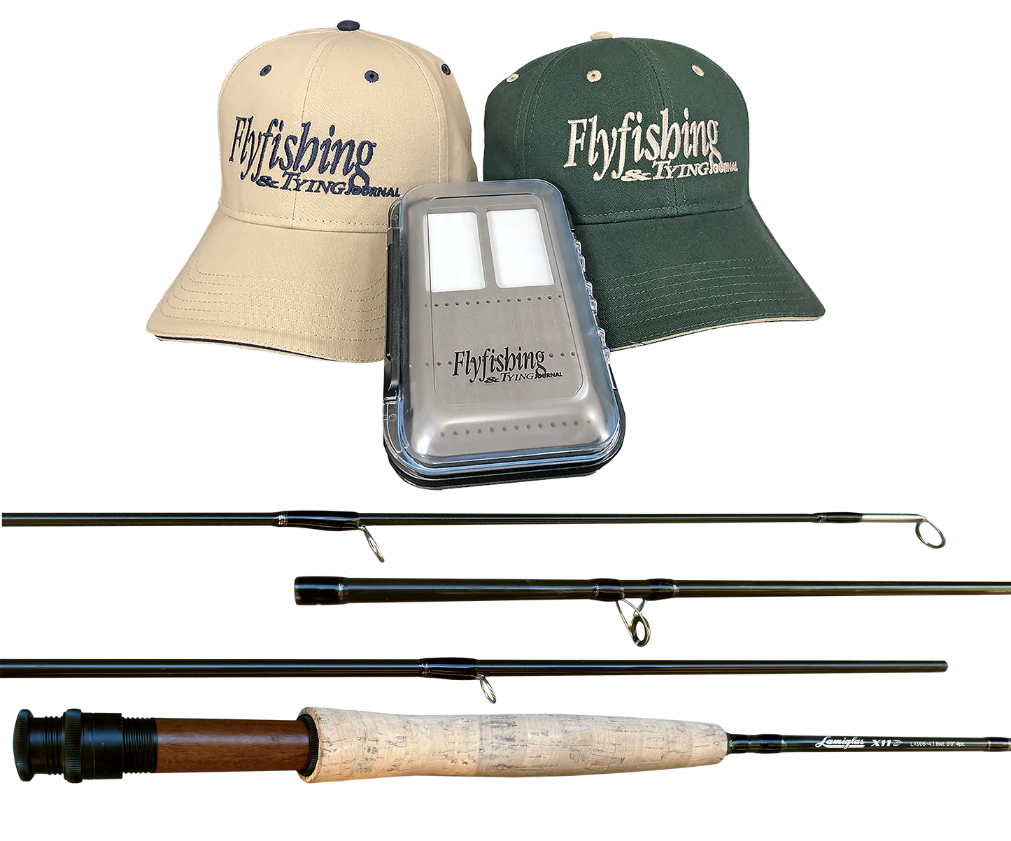 Get a Lamiglas 4 piece Travel Fly Rod and receive a FREE Flybox & "Lucky Hat" (Choose from Tan or Green) PLUS a 1 year STS Subscription