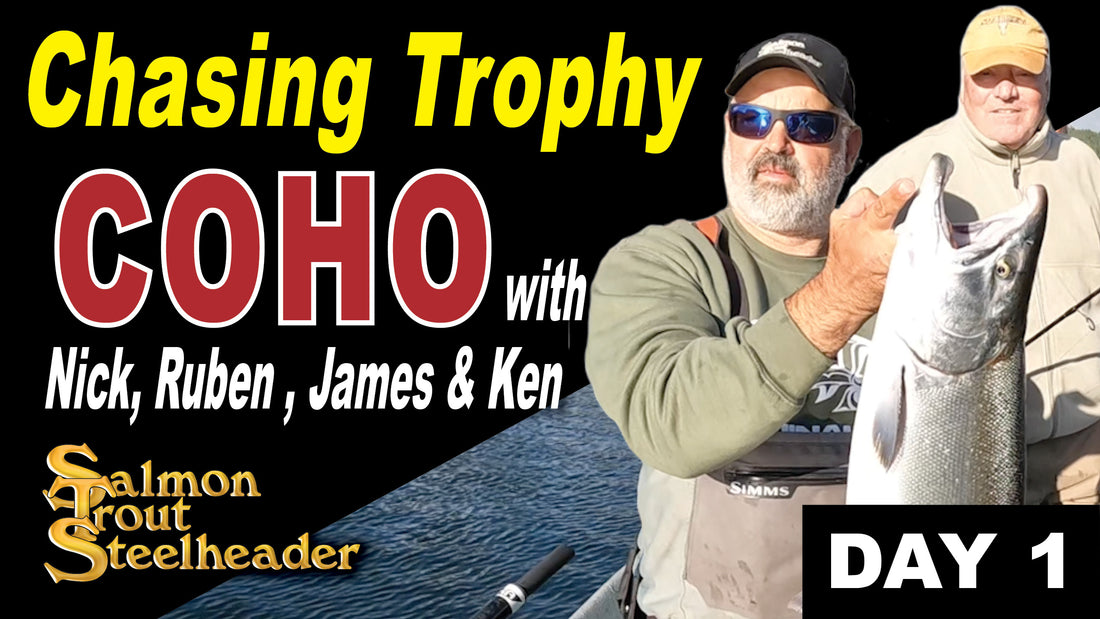 Chasing Trophy COHO with Nick, Rueben, James & Ken