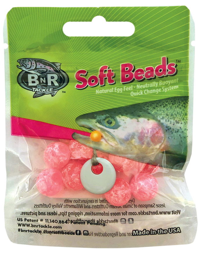 MOTTLED PINK (soft bead) BnR Tackle Salmon Trout Steelheader